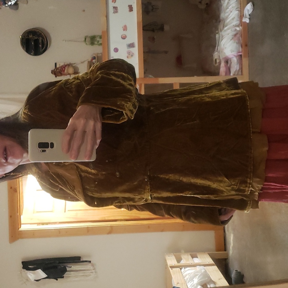 Free People Faye Velvet Jacket Tobacco - Picture 7 of 8